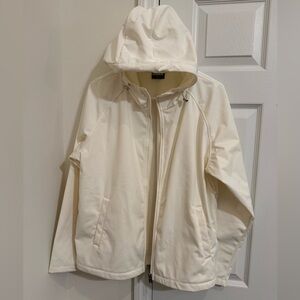 32° Heat Softshell Hooded Jacket – Cream/Ivory – Women’s large– Like New